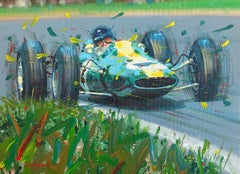 Balaguer 398 Jim Clark. 1963. Lotus 25. pintura acrílica original