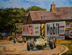 Balaguer 6 Coche clásico Jim Clark. Lotus 25. pintura original
