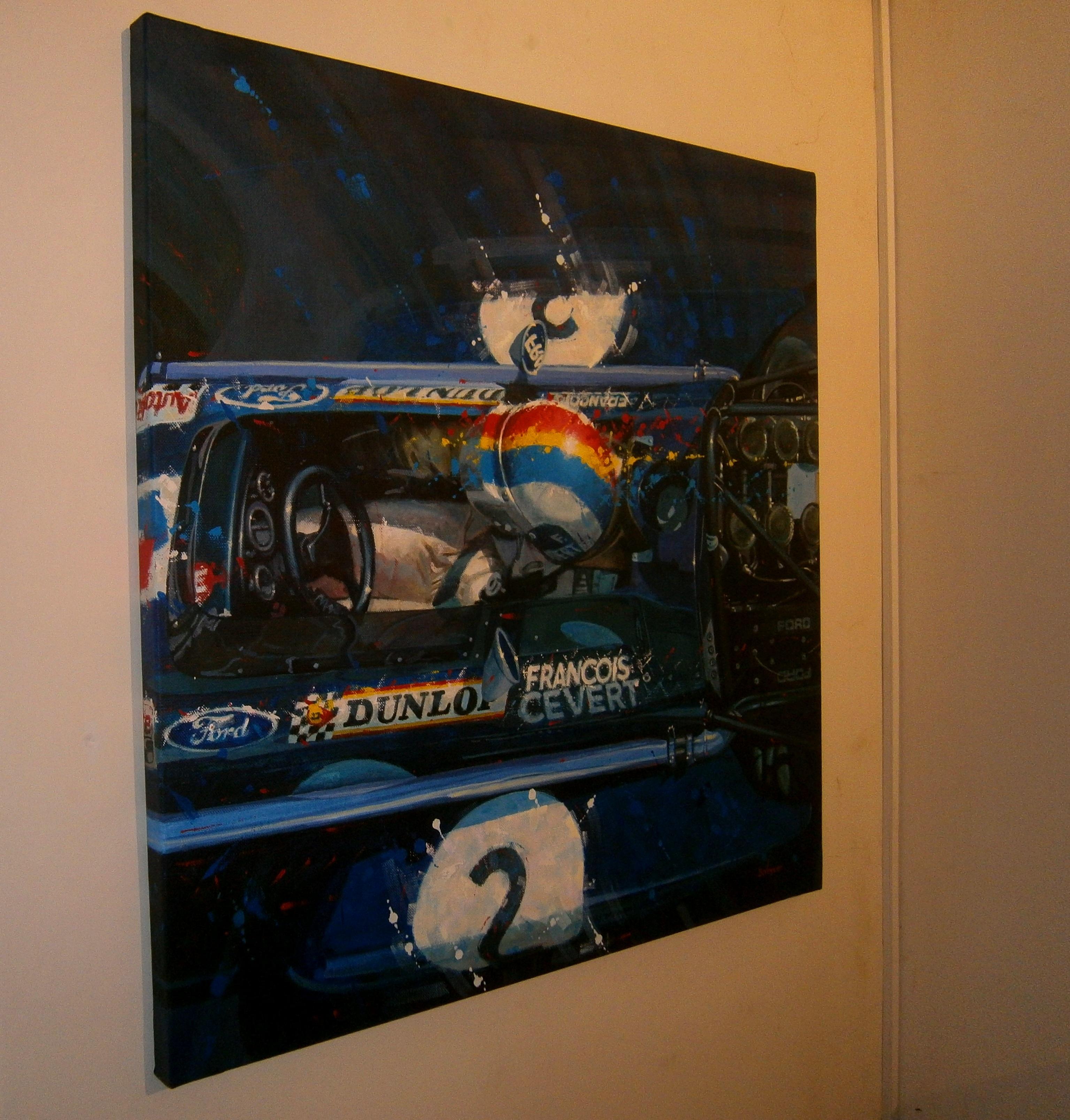Balaguer 7... 292 Auto-Rennen   F. Ceber. 1970. März Tyrrell's.701 (Zeitgenössisch), Painting, von Alex BALAGUER
