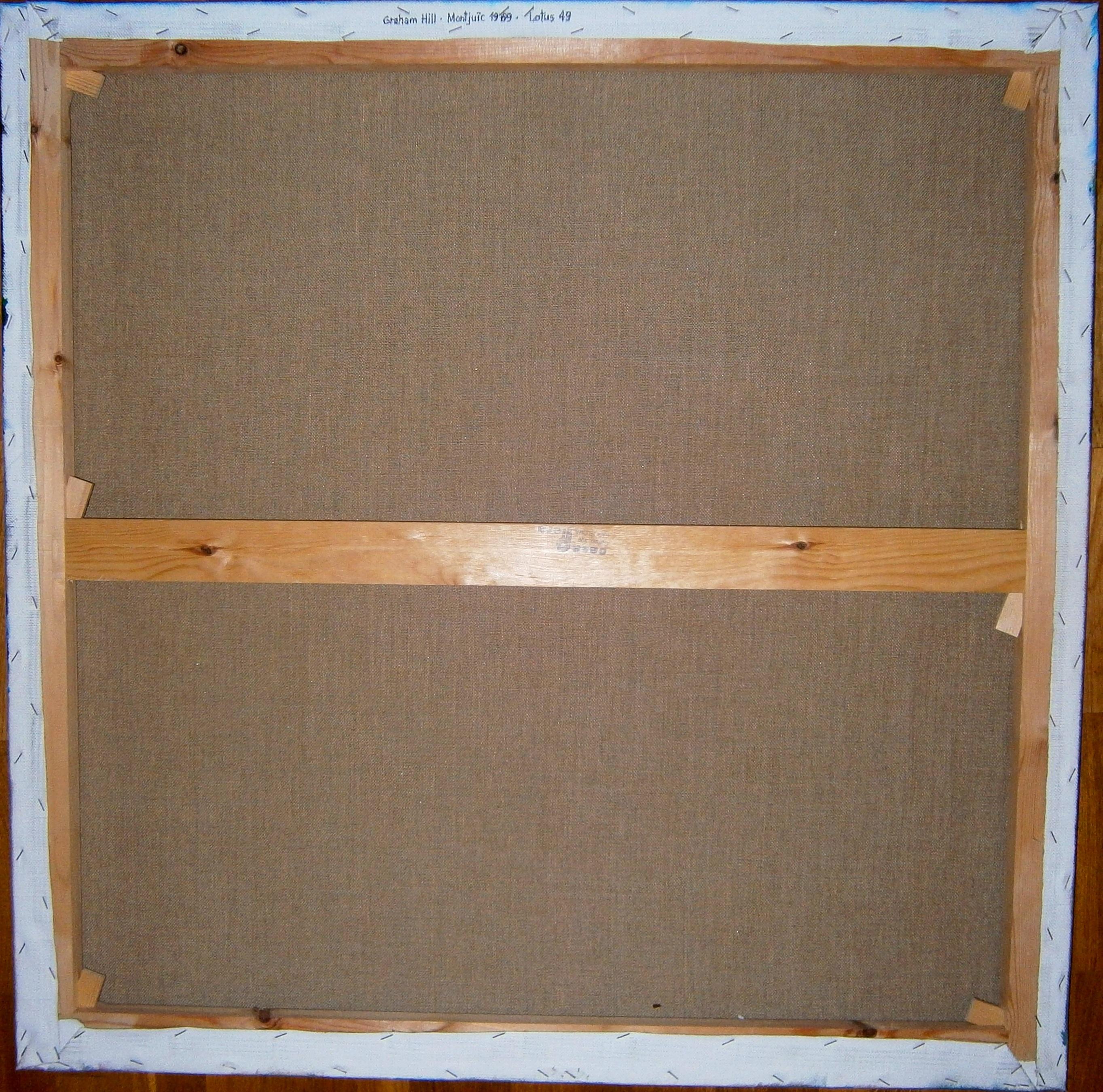 Balaguer 7 Autorennen  271  Graham Hill. Montjuic 1969. lotus 49B, Montjuic – Painting von Alex BALAGUER