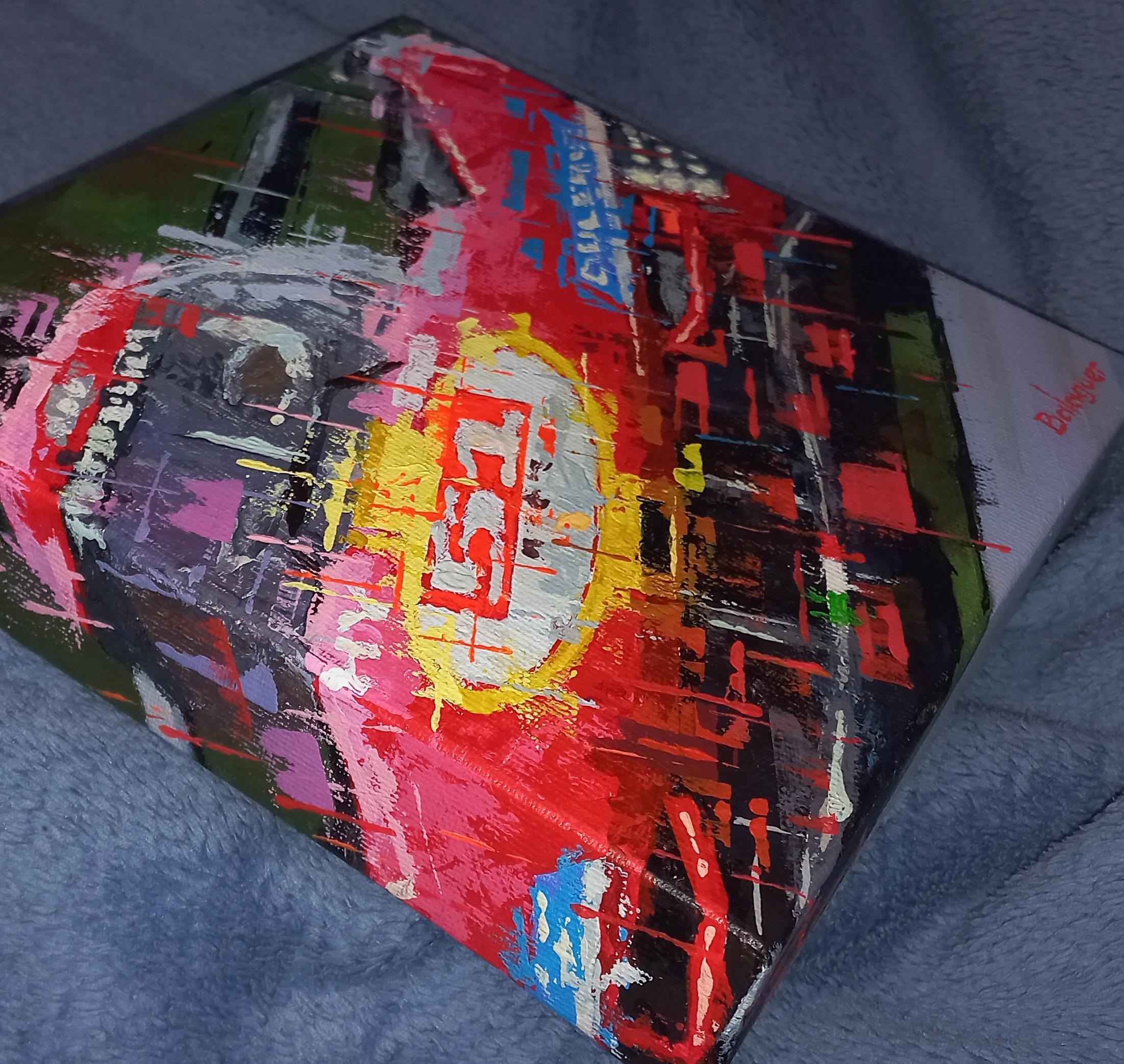Balaguer  Le Mans 2023. Ferrari 499 P-  dipinto originale - Painting Contemporaneo di Alex BALAGUER