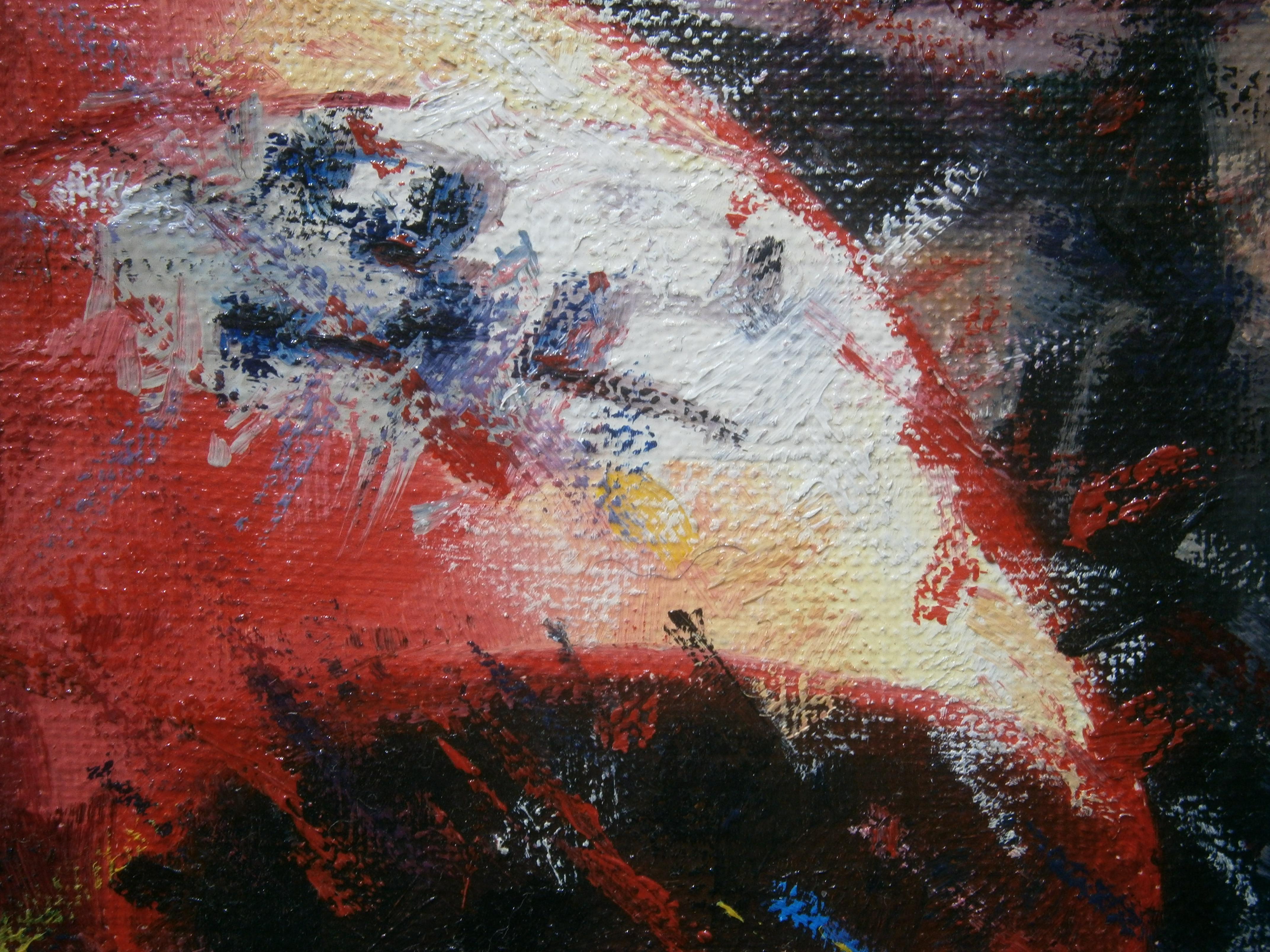 Balaguer  Coche de carreras  Rojo   Ferrari 246. original - Figurative Painting Negro de Alex BALAGUER