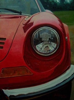Balaguer Car "Ferrari 246 GT Dino · 1969" original acrylic painting