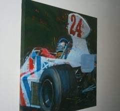 Balaguer     Car races   1975 Hesketh 308 " original realist acrylic painting