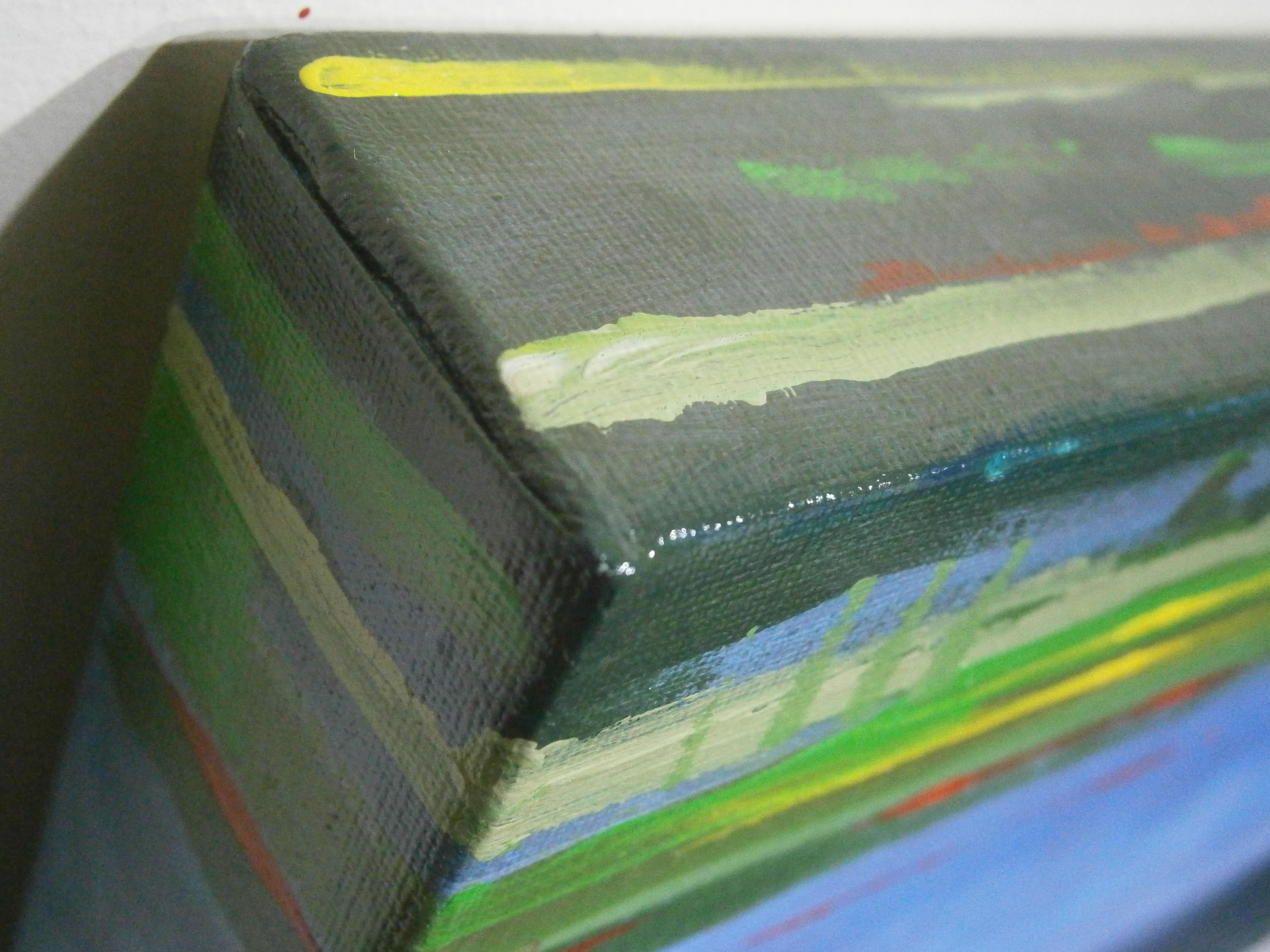 Races à la voiture Balaguer  Jackie Stewart. Matra MS10 Ford. Peinture à l'acrylique originale - Contemporain Painting par Alex BALAGUER