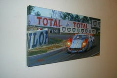 Balaguer Car Races Ken Miles&Denny Hulme. Ford GT40MK.II. original painting