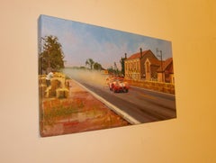 Balaguer Car Races Le Mans 1957 Maseratti orig. acrylic painting