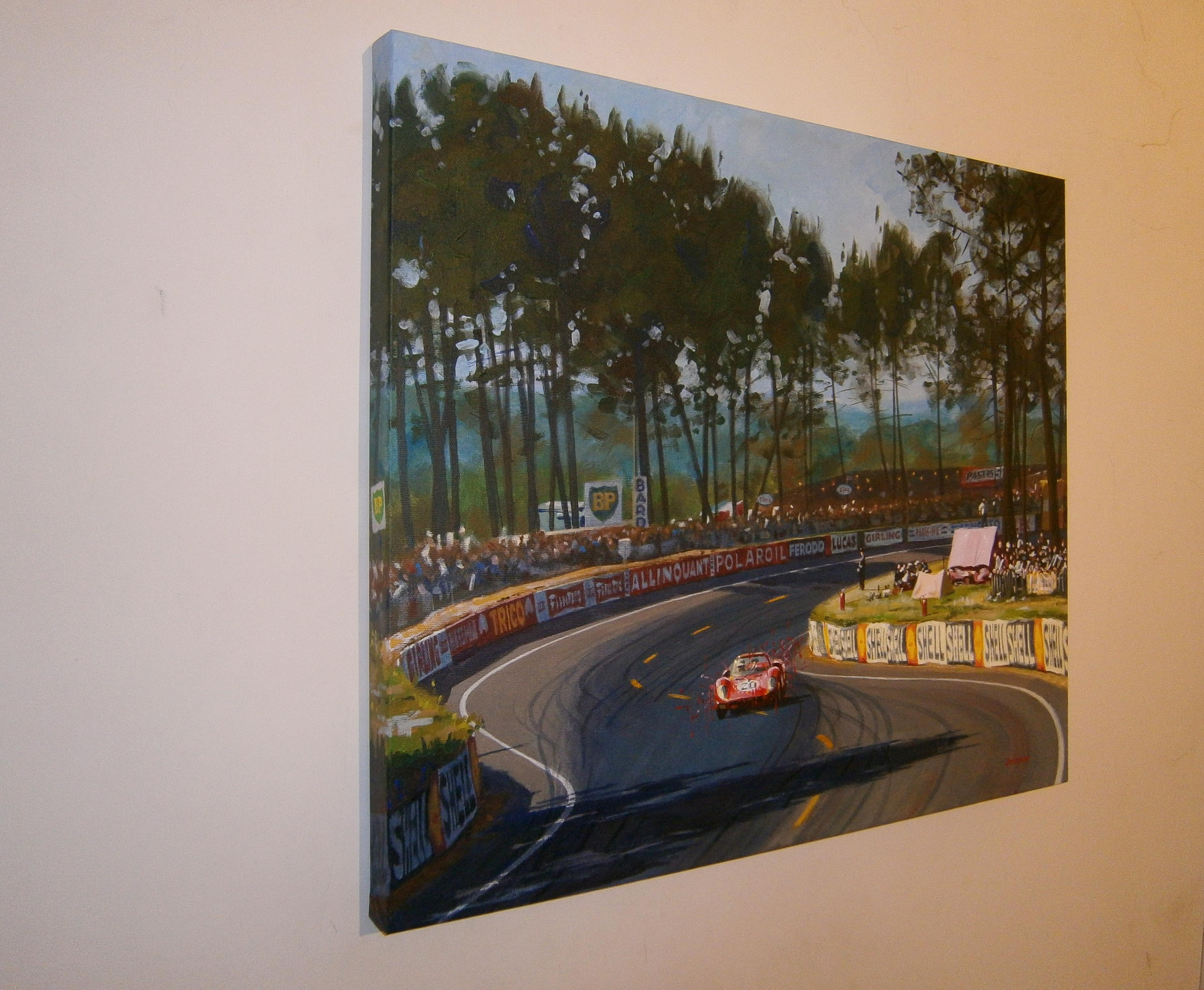 Balaguer  Voiture  Ferrari 330 P2 Races Le Mans 1965 - Painting de Alex BALAGUER