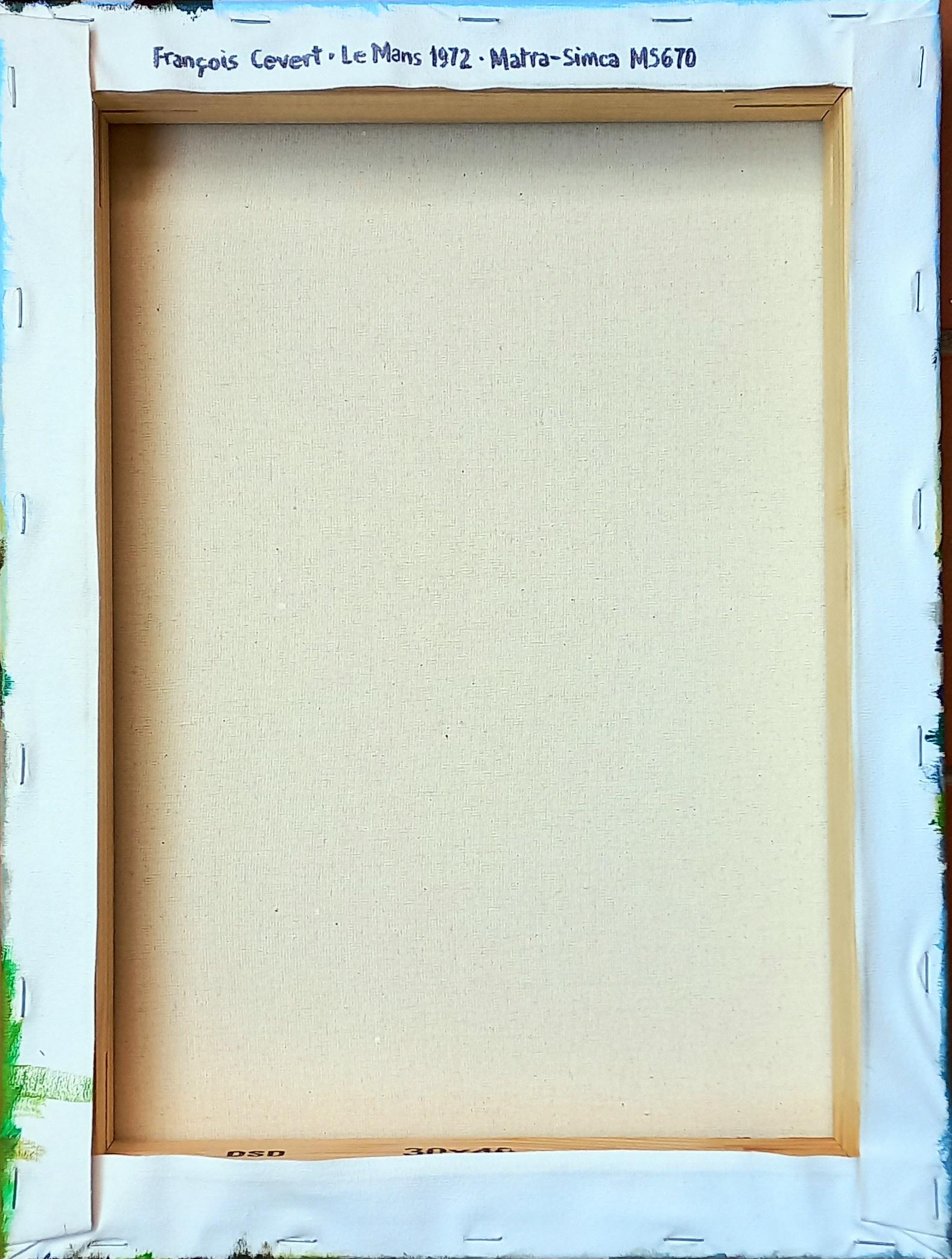 Balaguer Autorennen  Le Mans 1972 Matra MS 670 orig. Acrylgemälde im Angebot 6