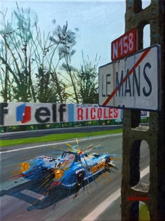 Balaguer Car Races Le Mans 1972 Matra MS 670 orig. acrylic painting