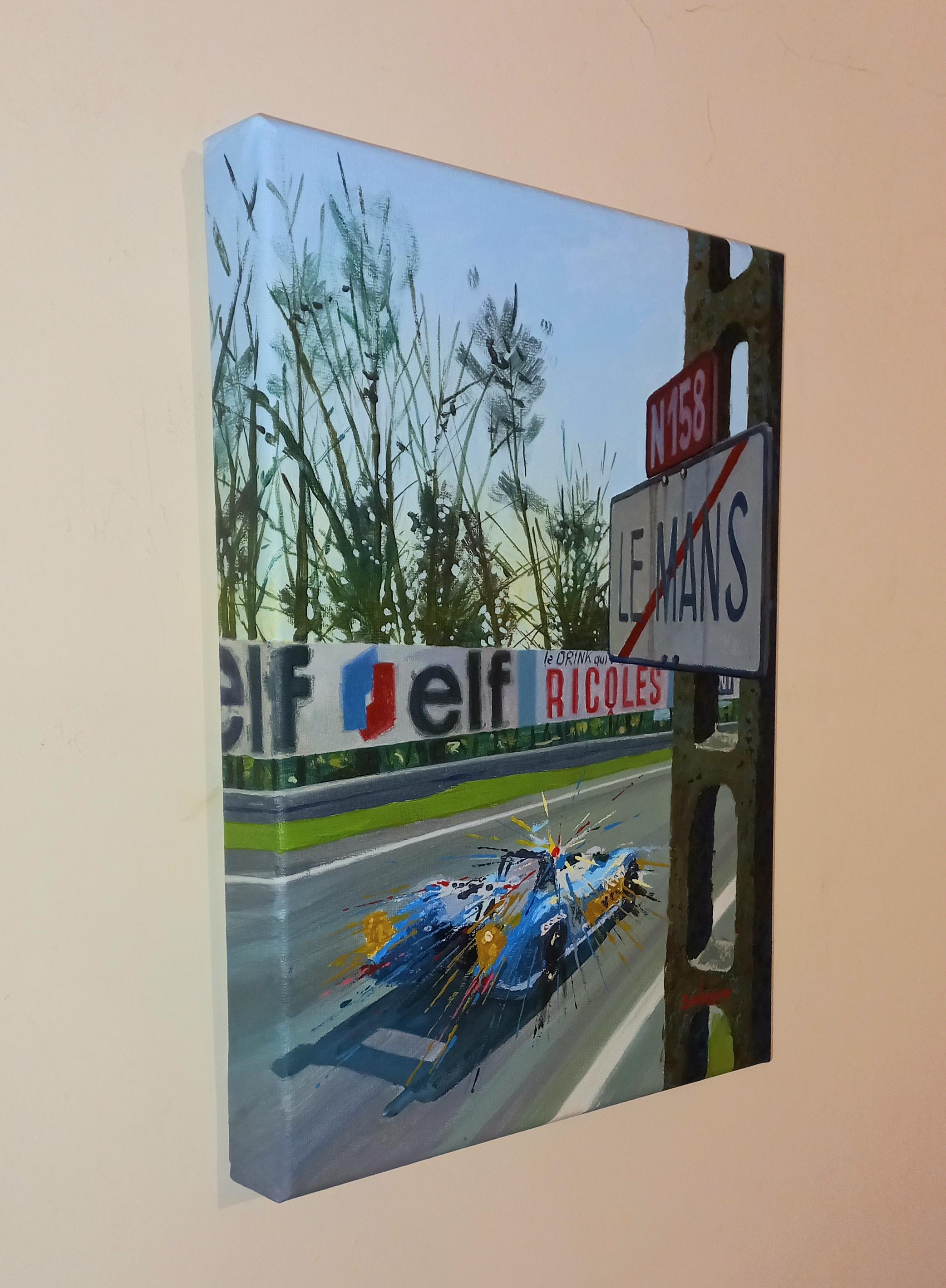 Balaguer Autorennen  Le Mans 1972 Matra MS 670 orig. Acrylgemälde (Zeitgenössisch), Painting, von Alex BALAGUER