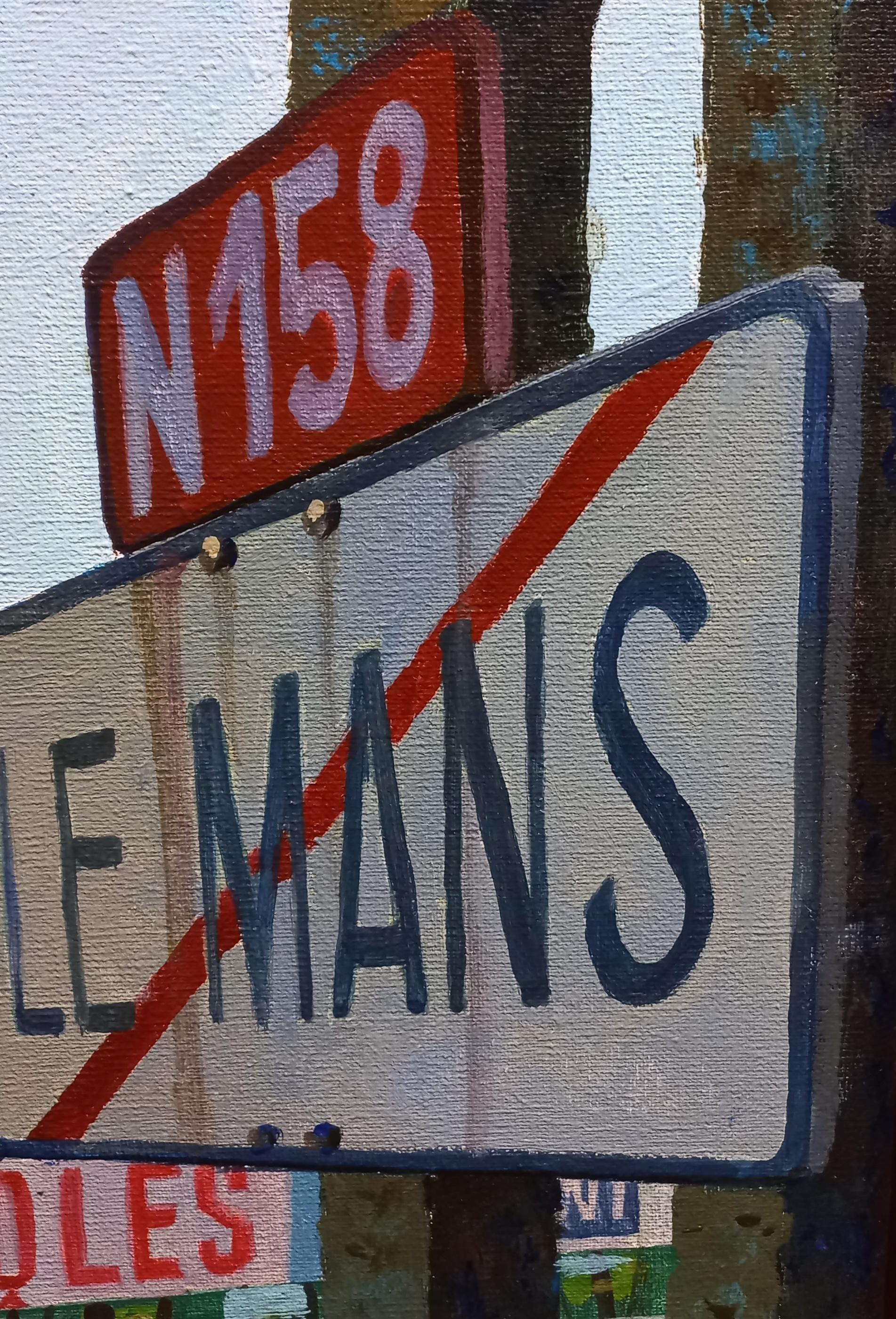 Balaguer Autorennen  Le Mans 1972 Matra MS 670 orig. Acrylgemälde im Angebot 3