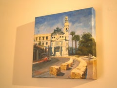 Balaguer Car Races   Monte Carlo 1959" original acrylic painting