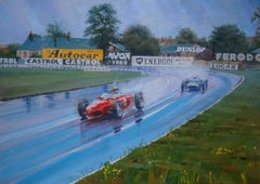 Carreras de coches Balaguer Wolfgang von Trips (Ferrari 156 F1) y Stirling Moss