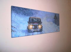 Balaguer  Car Rally Montecarlo 1977. Seat 124 Special. original painting