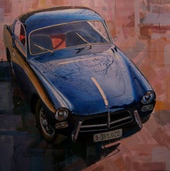 Balaguer  Classic Car "Pegaso Z-102" original acrylic painting