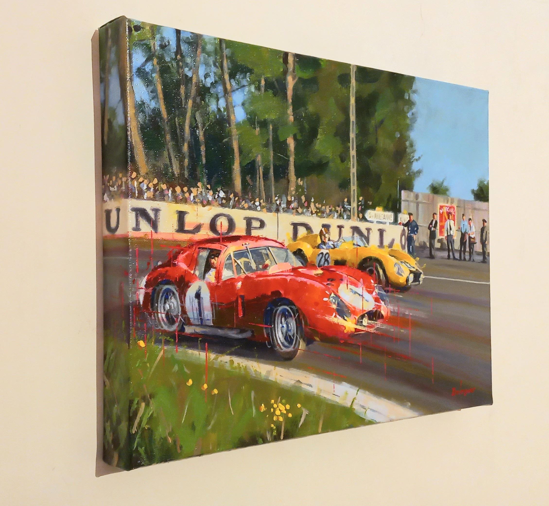 Balaguer  Maserati 450S. Ferrari 500 TRC-  pintura original - Painting Contemporáneo de Alex BALAGUER