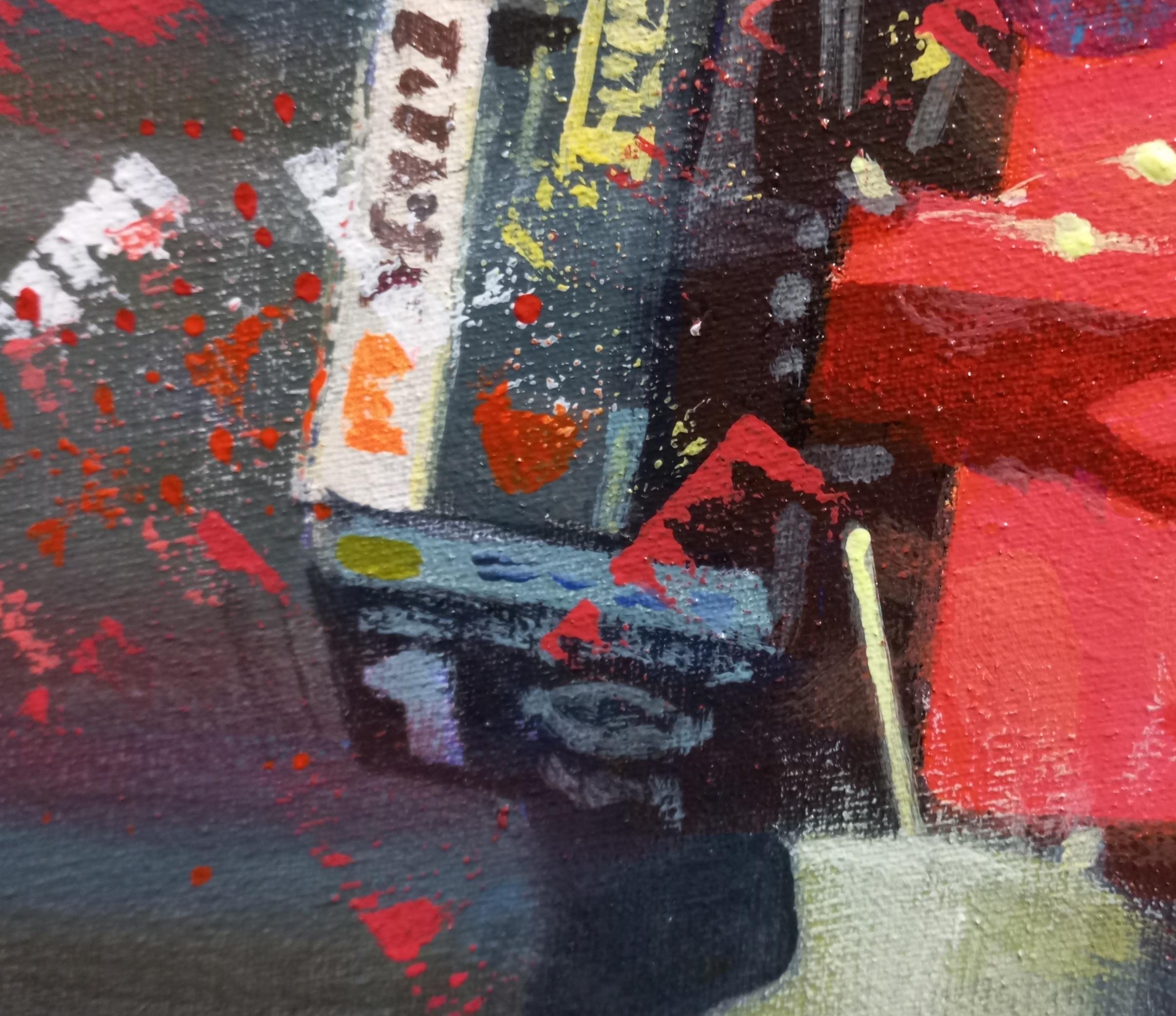 Balaguer  Shumacher. Carreras de coches  Monza 1996 Ferrari F310-  pintura original en venta 5