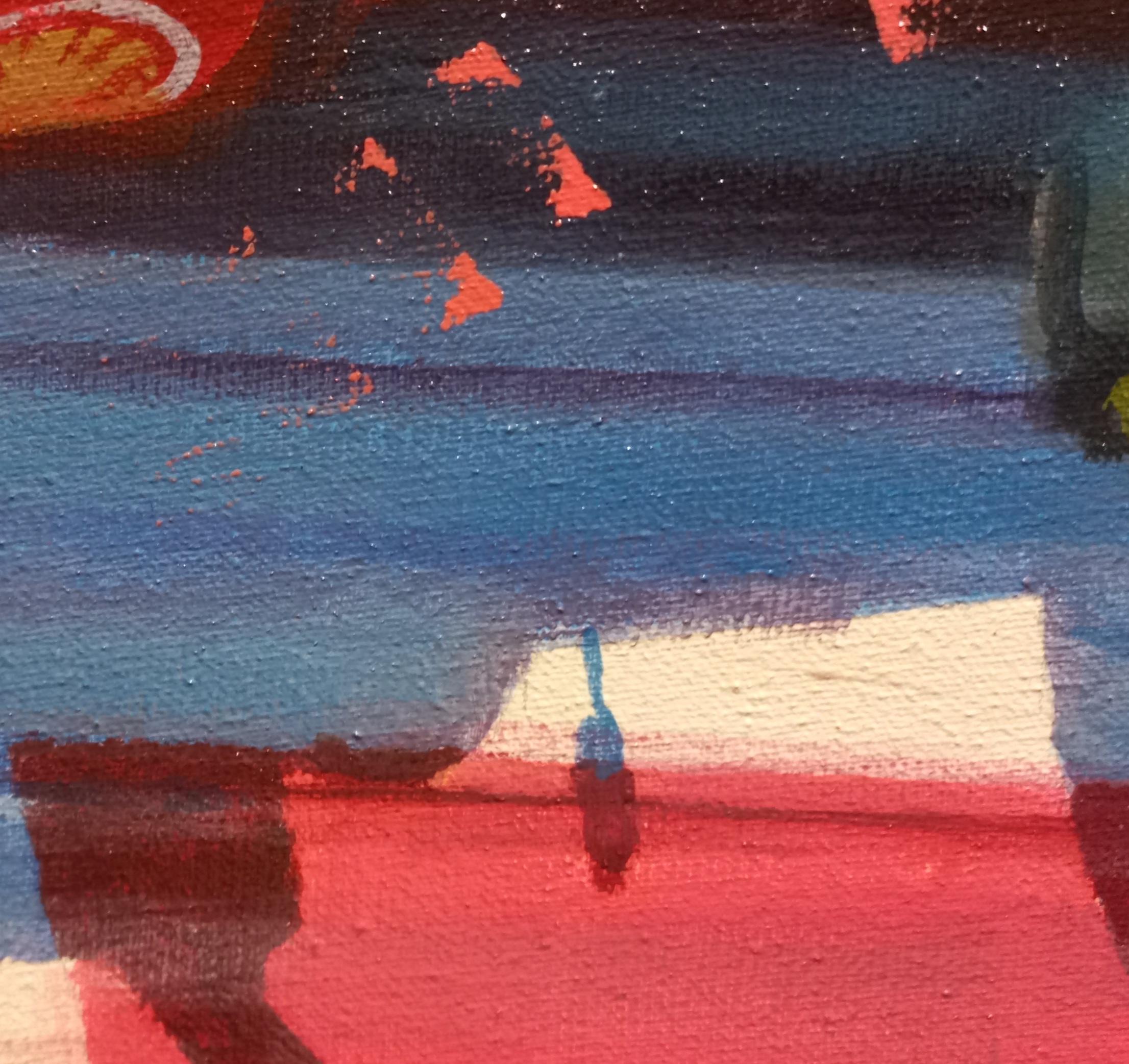 Balaguer  Shumacher. Carreras de coches  Monza 1996 Ferrari F310-  pintura original en venta 4