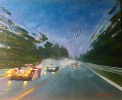  "Galli & Stommelen · Le Mans 1970 · Alfa Romeo T33-3" original acrylic painting
