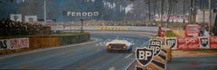 Jacky Ickx Le Mans 1969 Ford GT40 original acrylic painting