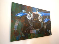 Balaguer  Car Races,  Nº 251 Hispano-Suiza  acrylic painting
