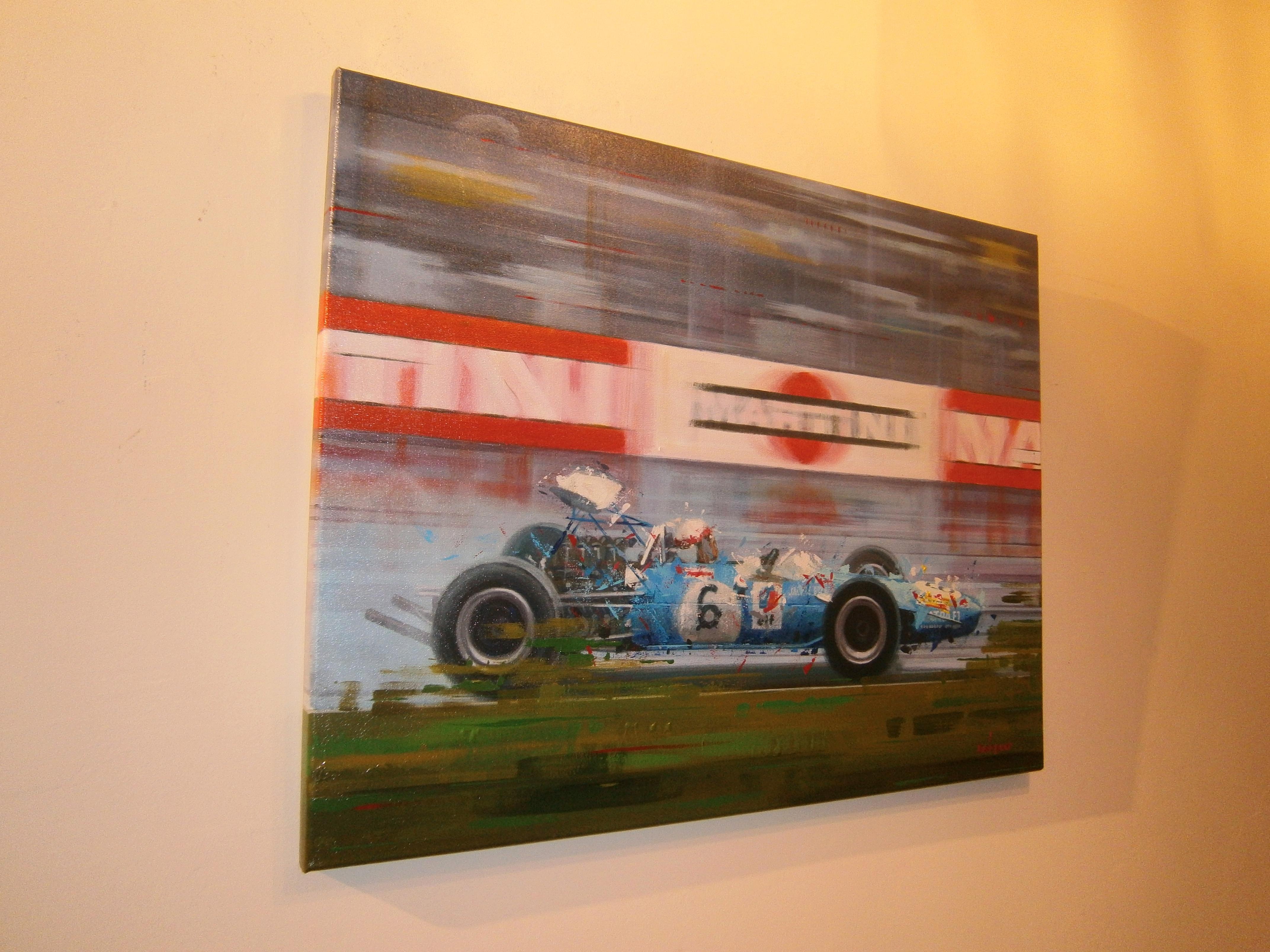 Alex Balaguer - Balaguer Race Car original painting For Sale at 1stDibs ...