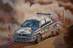 Rally Portugal 1992. Lancia Delta HF int. original painting