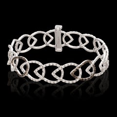 Alex Ball Diamond and 18K White Gold Bracelet