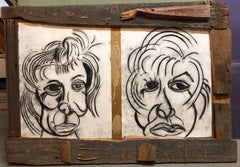 Donna Librea, Dibujo para colgar en la pared en técnica mixta