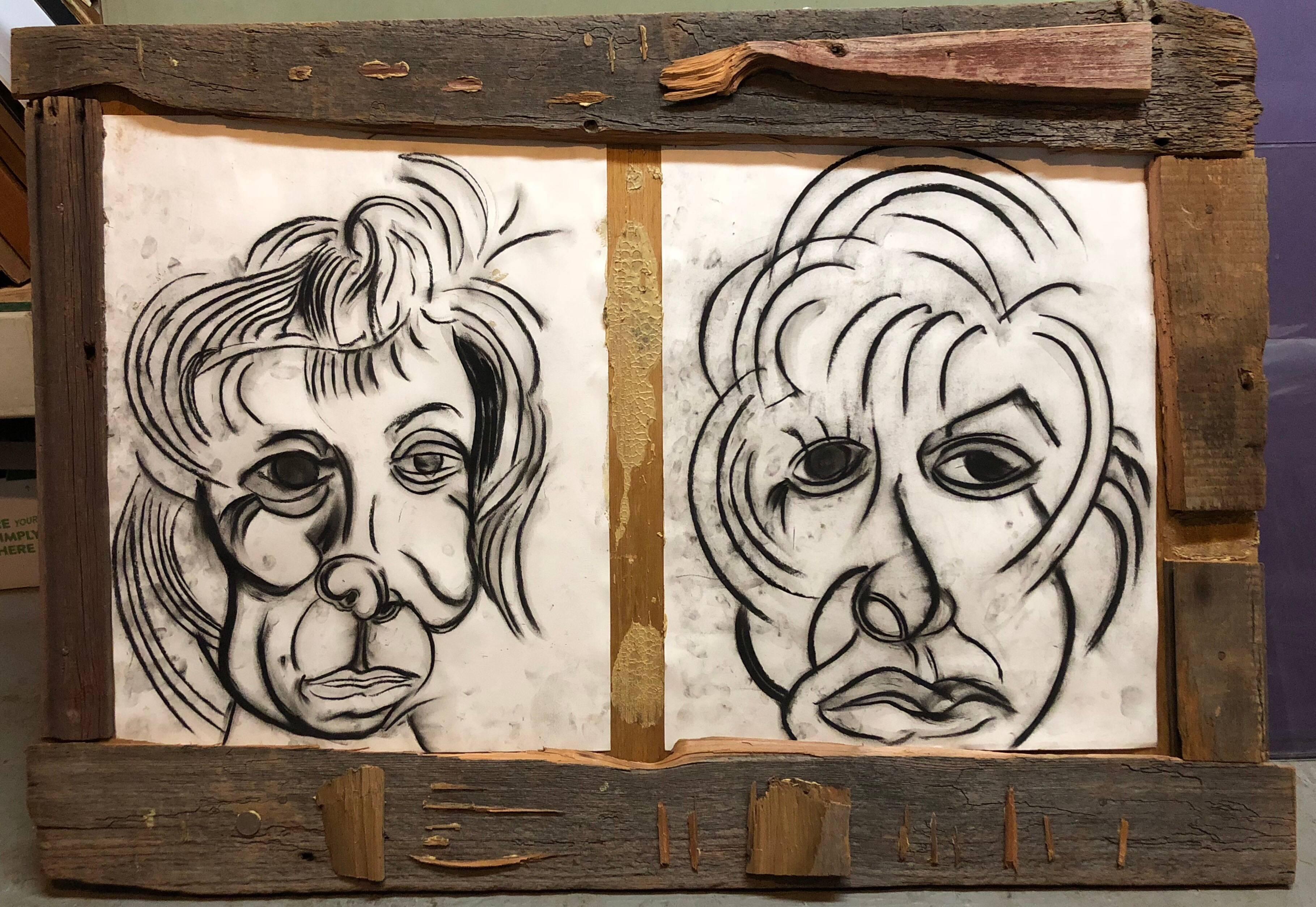 Donna Librea, Mixed Media Wall Hanging Drawing - Mixed Media Art by Alex Beard