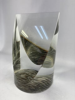 Optical Edge by Alex Bernstein, Cast and Polished Glass. 13 x 8 x 8