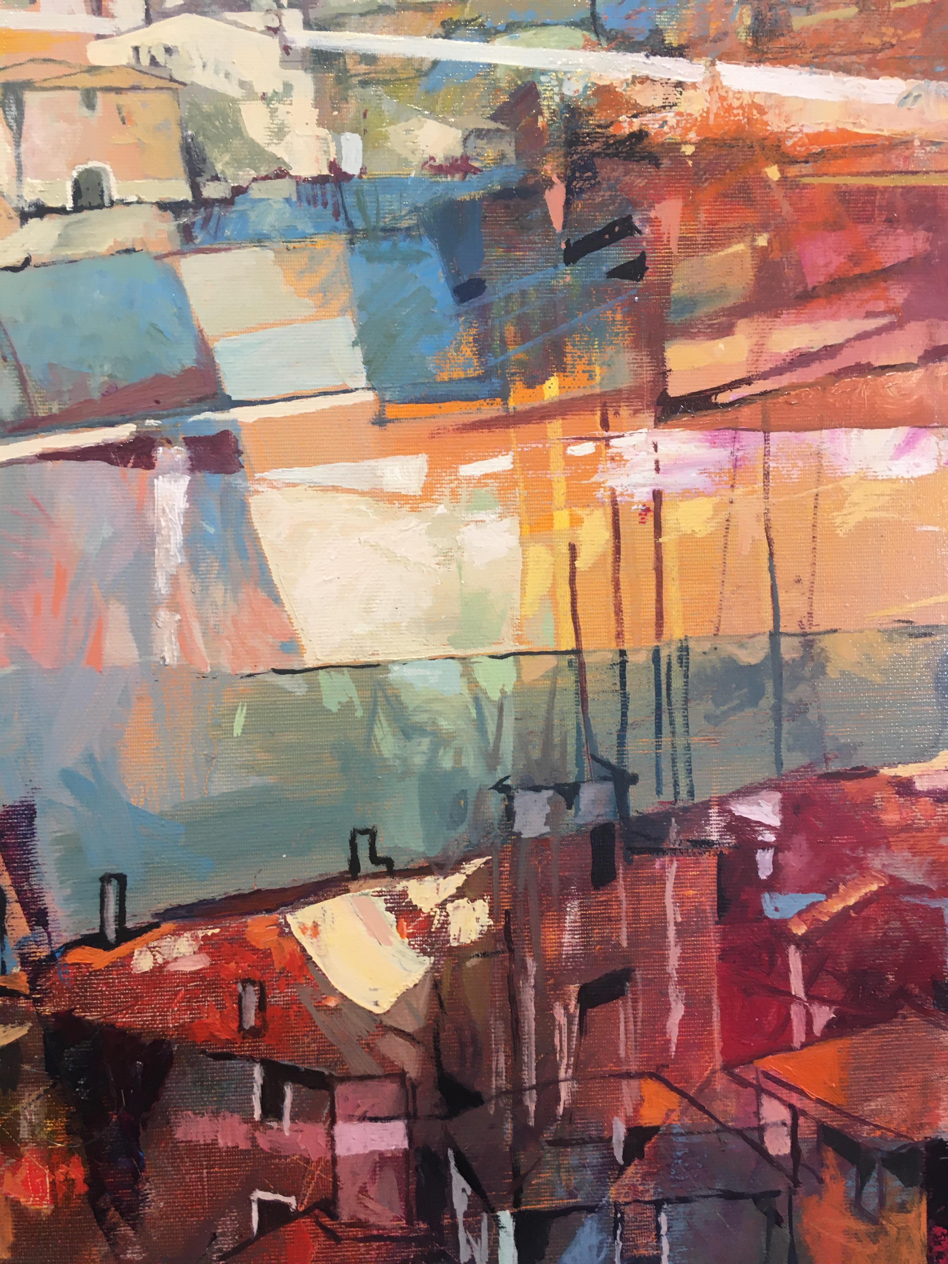 Je me souviens (Je me souviens) - peinture à l'huile contemporaine d'Italie - paysage de Toscane - Contemporain Painting par Alex Bertaina
