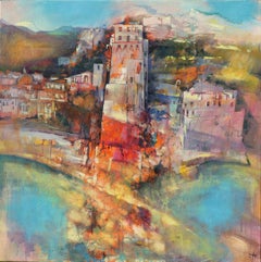 Les récifs de Cetara dans mes rêves (Côte d'Amalfi) - paysage italien contemporain