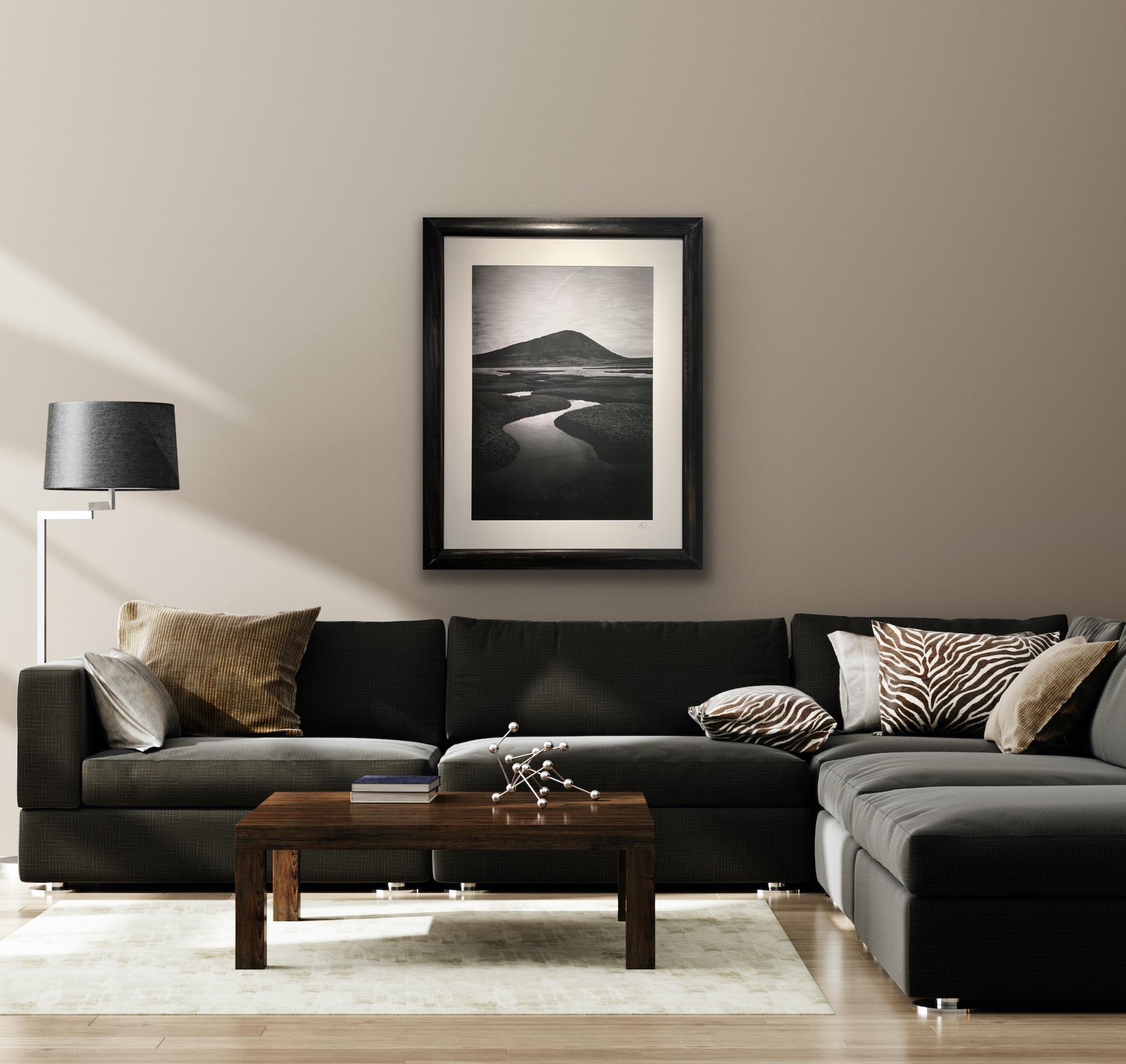 Impression de paysage en noir et blanc de l'île de Harris, dans l'Écosse des Hebrides en vente 9