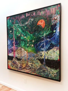 Original Oil Painting by Alex Cameron, Big Dipper Polaris North, Oil on Canvas