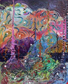 Purple Blue, Alex Cameron, Oil on Canvas
