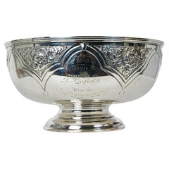Alex Clark London Silver Rose Bowl Trophy for Lmbc Cambridge Boat Race 1911