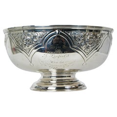 Antique Alex Clark London Silver Rose Bowl Trophy for Lmbc Cambridge Boat Race 1911