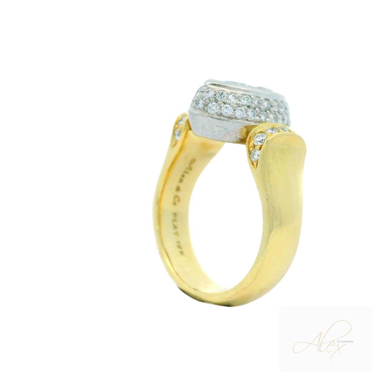 Marquise Cut Alex & Co 1.53ct Marquise Certified Diamond & Platinum Engagement Ring For Sale