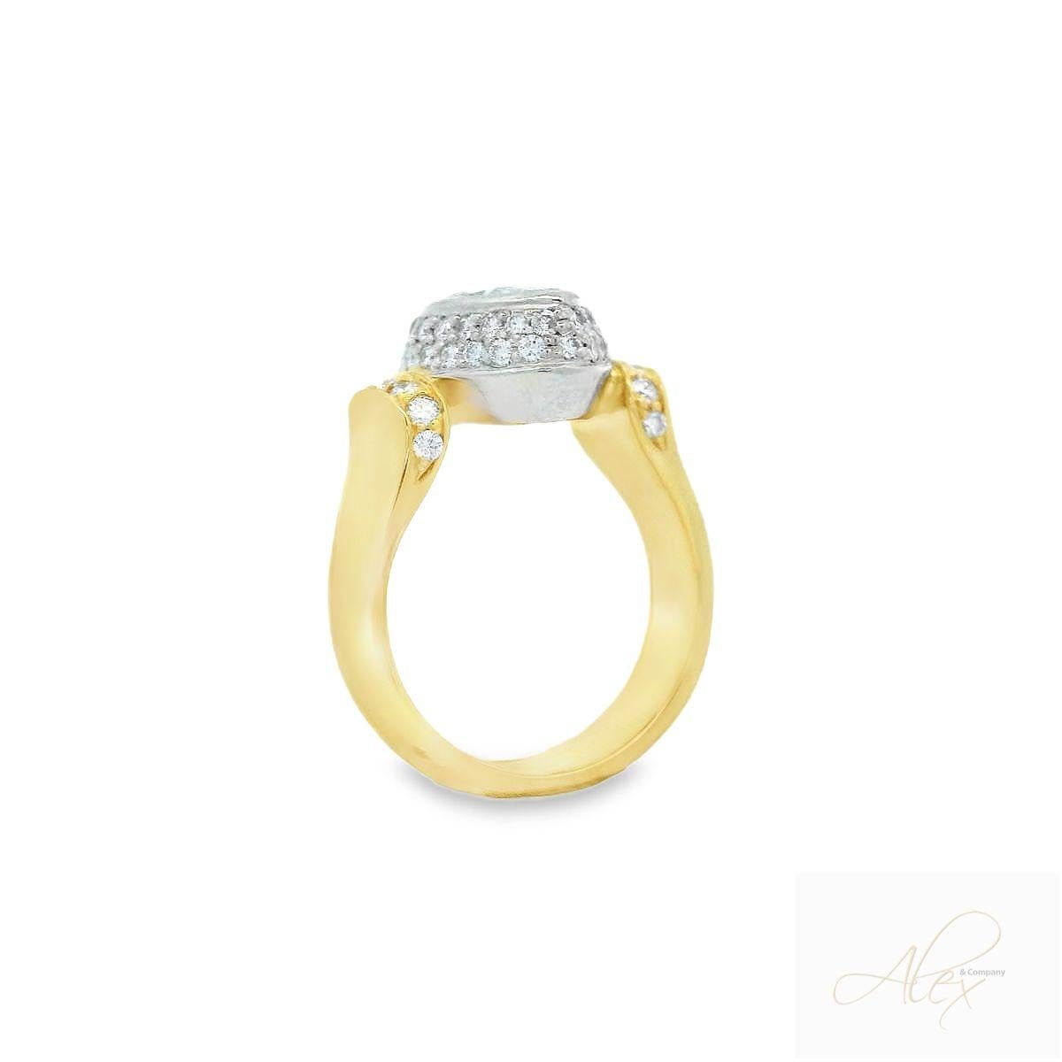 Alex & Co 1.53ct Marquise Certified Diamond & Platinum Engagement Ring For Sale 2