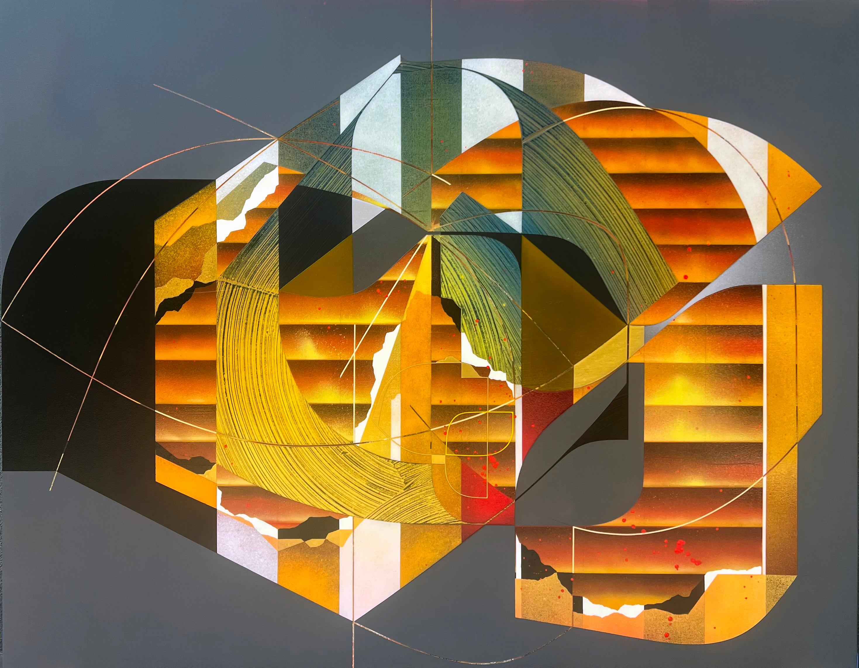 Alex Couwenberg Abstract Painting - Bomber