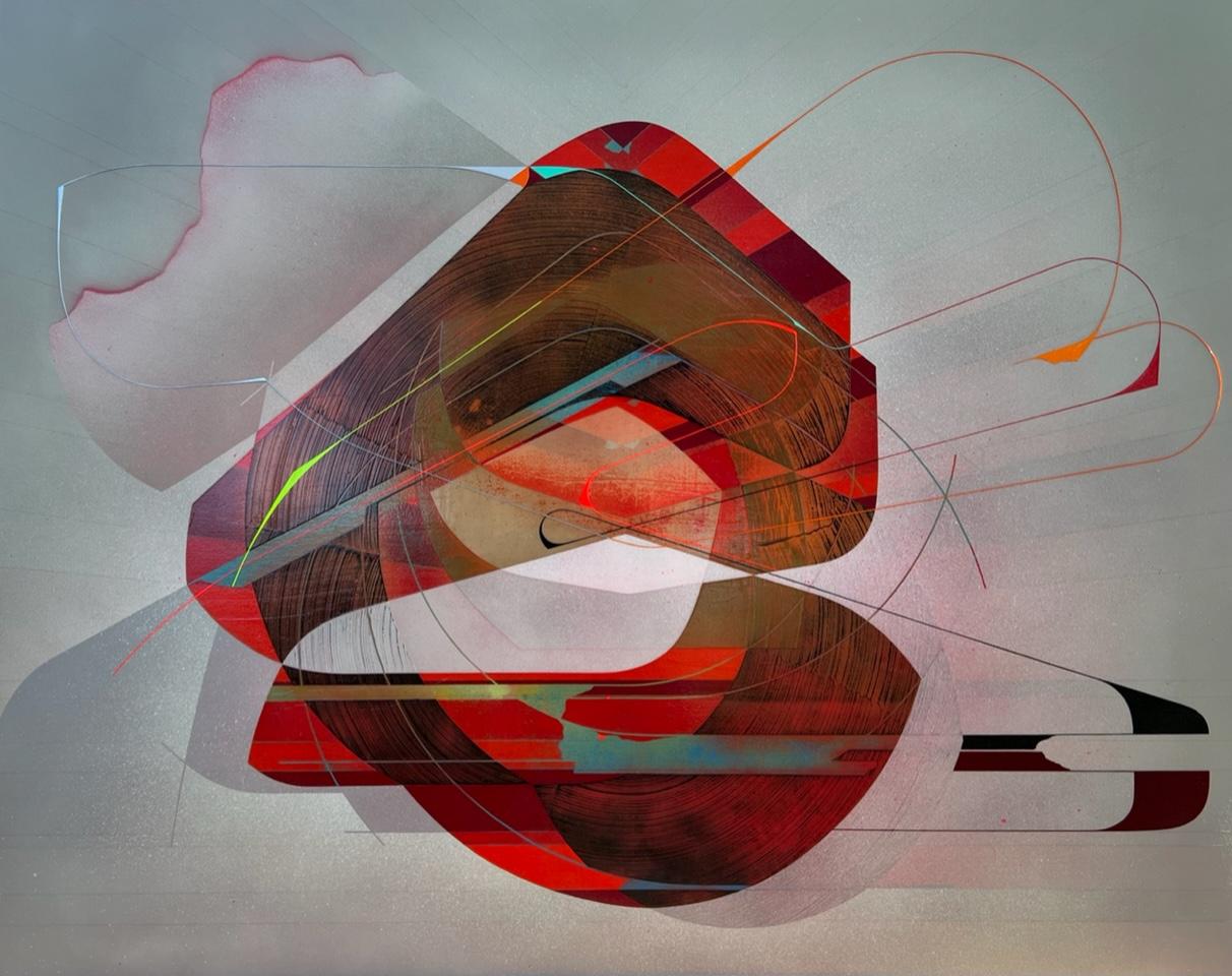 Alex Couwenberg Abstract Painting – Lambretta