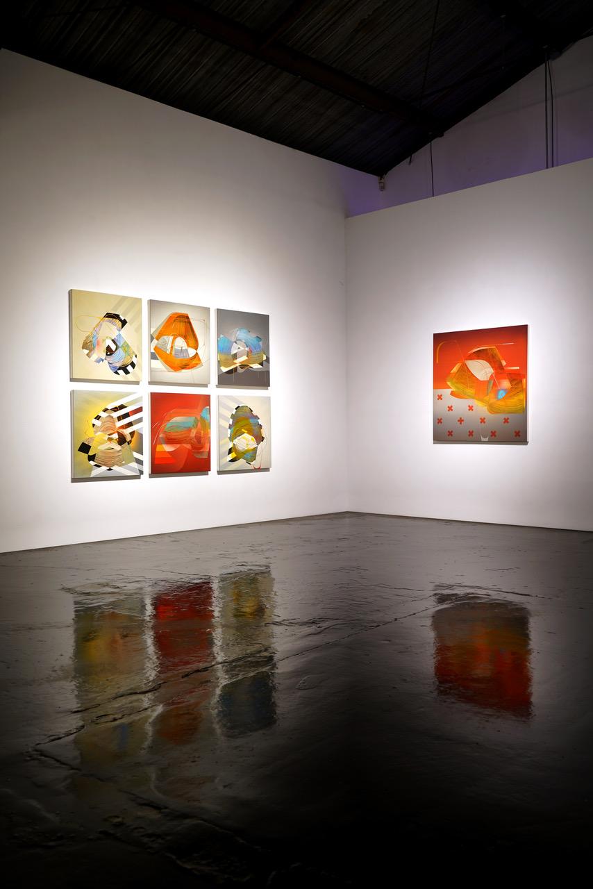 Surf13eat (per John Lloyd) - Painting Astrattismo geometrico di Alex Couwenberg