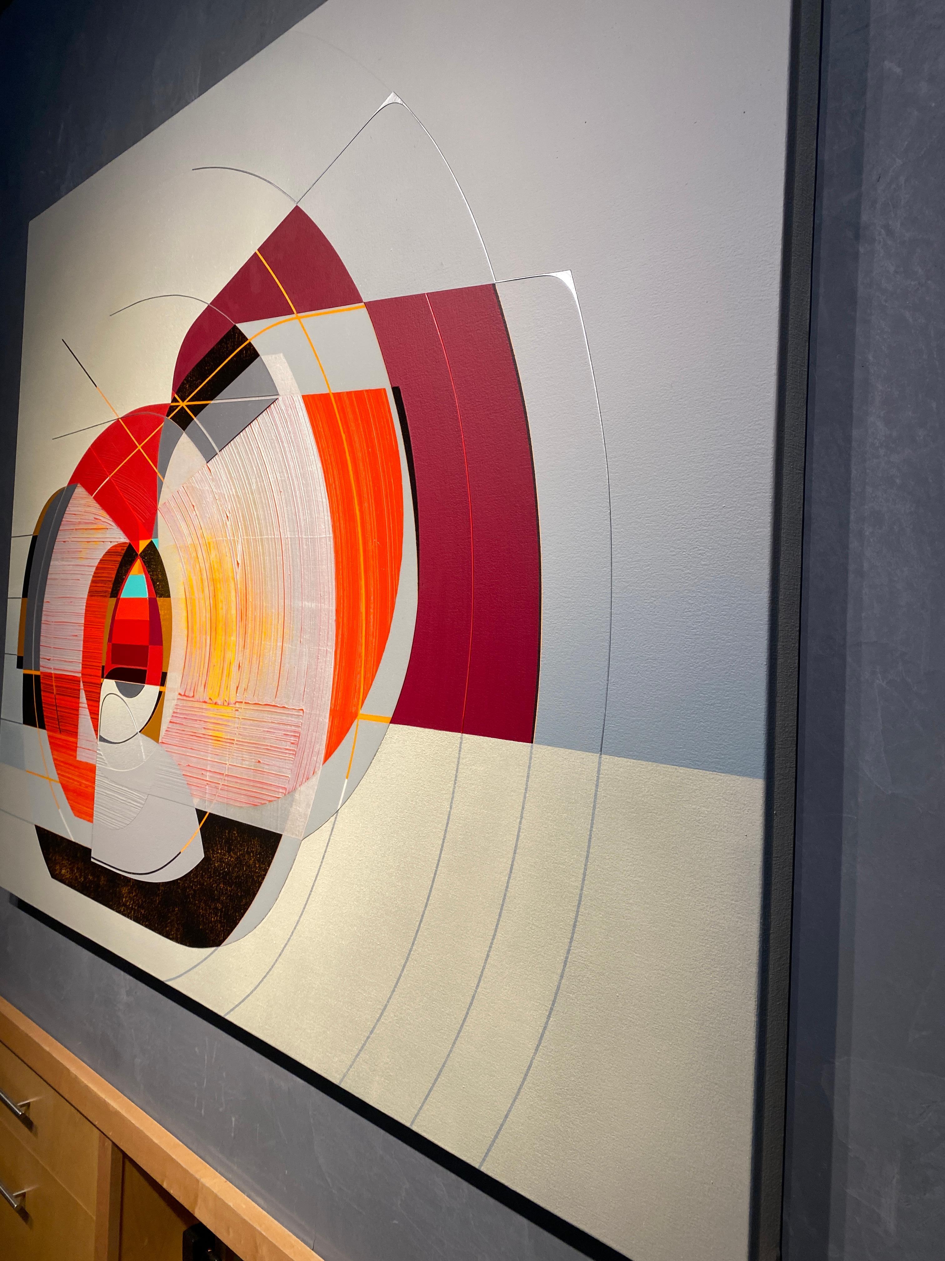The Minx- hard edge abstract painting by Alex Couwenberg For Sale 2