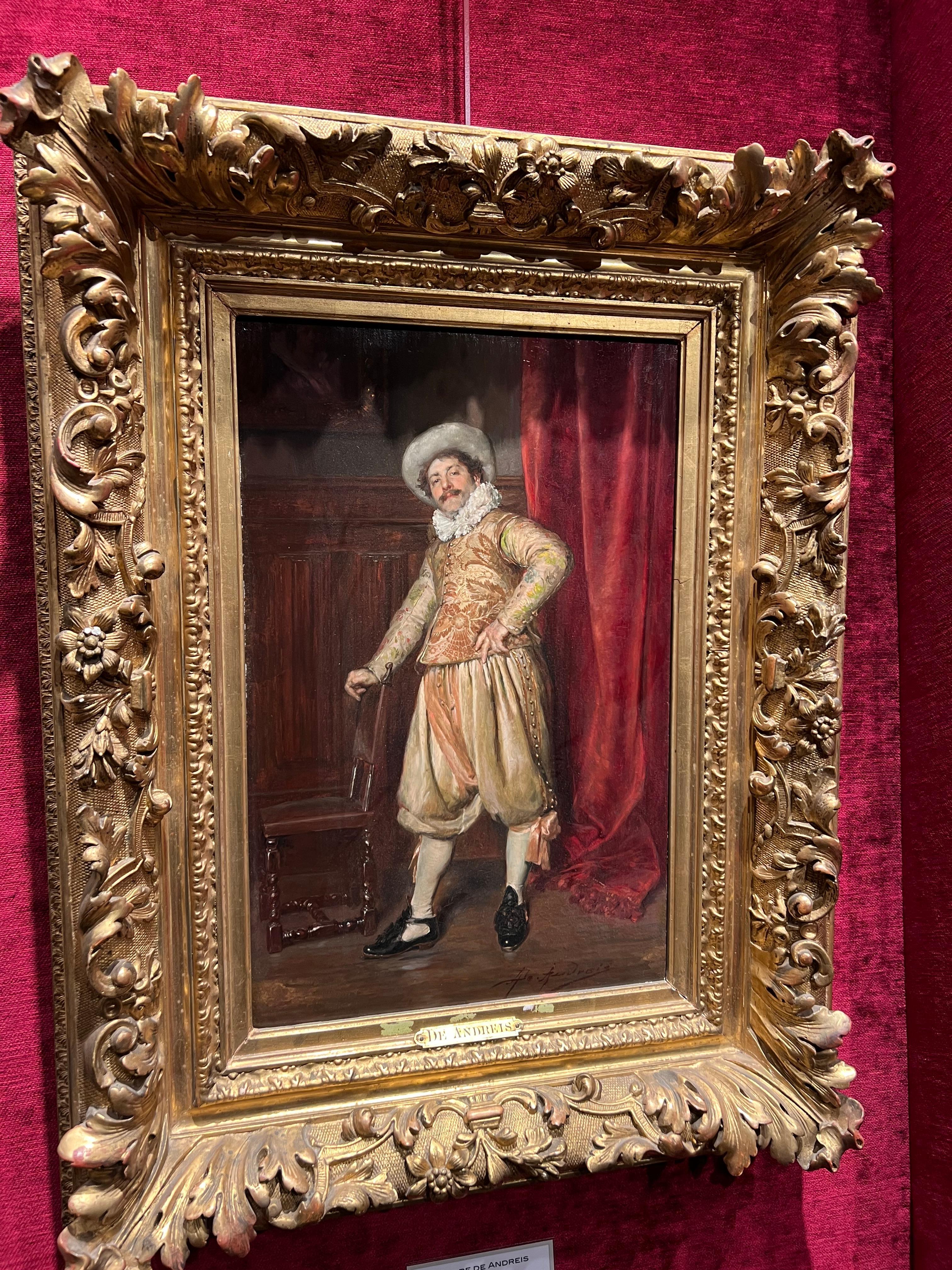 The Musketeer (Braun), Portrait Painting, von Alex De Andreis