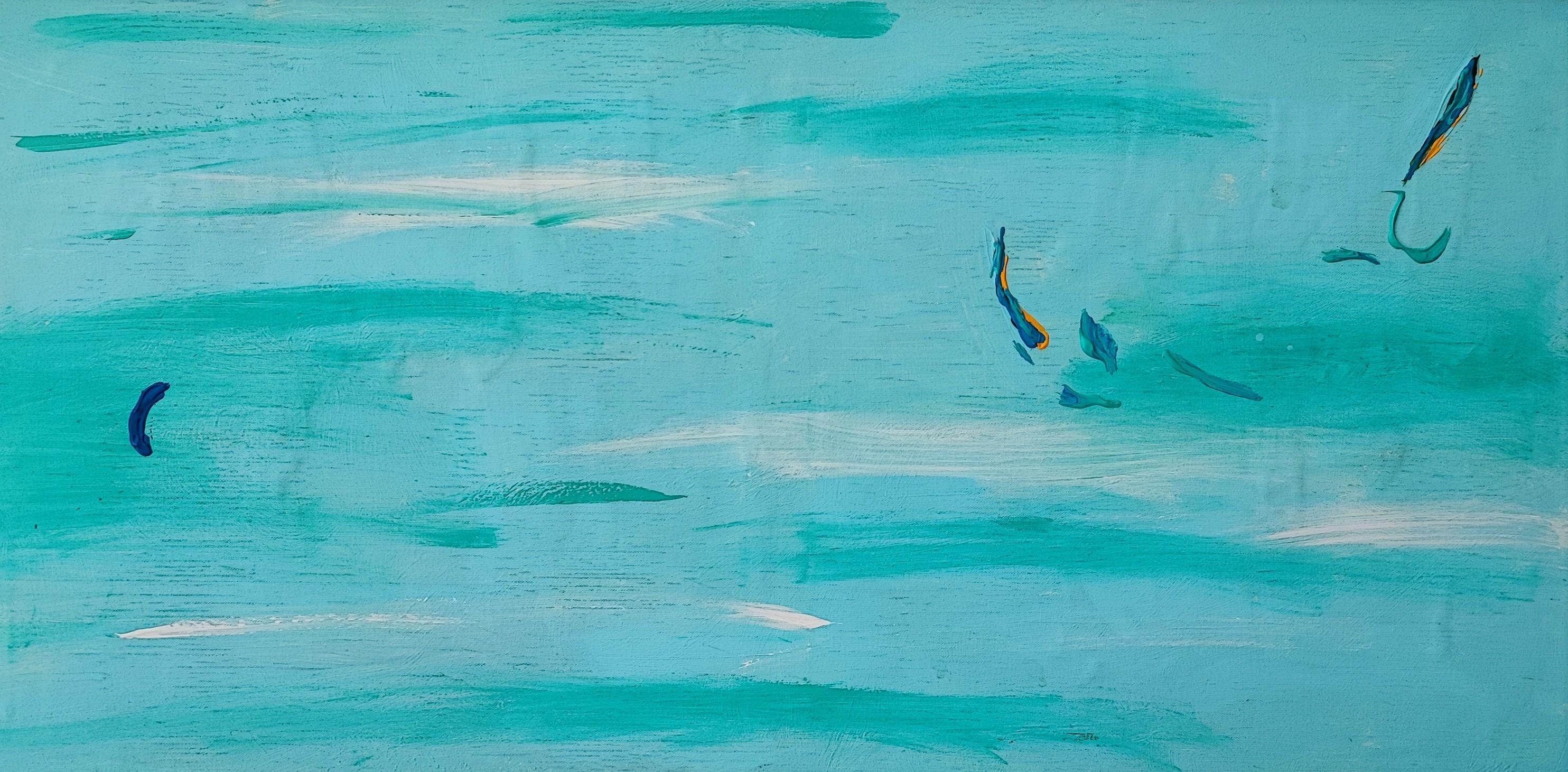 Abstract Painting di Alex Dubreille - Blu Loira