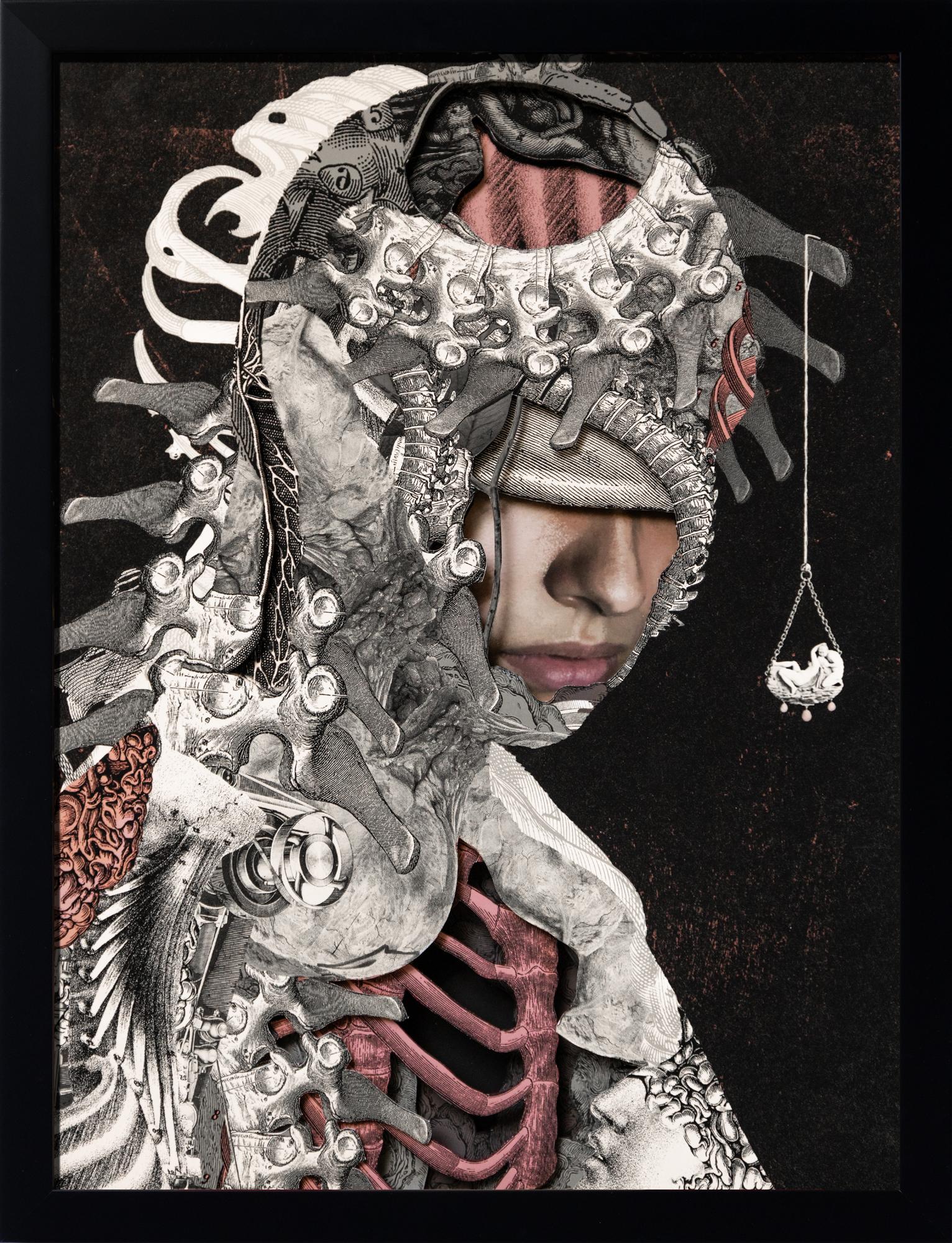 This layered artwork titled 