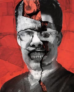 "Chirurg" Dimensionale handgeschnittene Papiercollage von Alex Eckman-Lawn