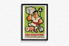 Original poster by Alex Giner titled San Sebastian Gran Semana Vasca